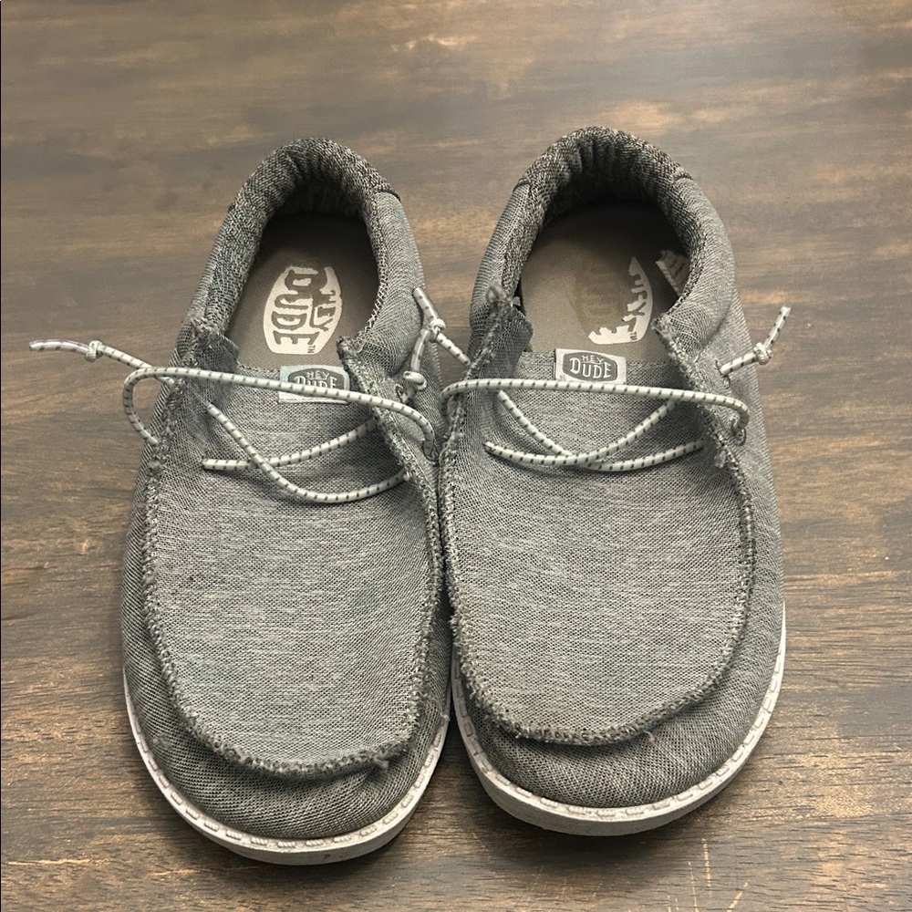 Hey Dude Kids Charcoal Moccasins